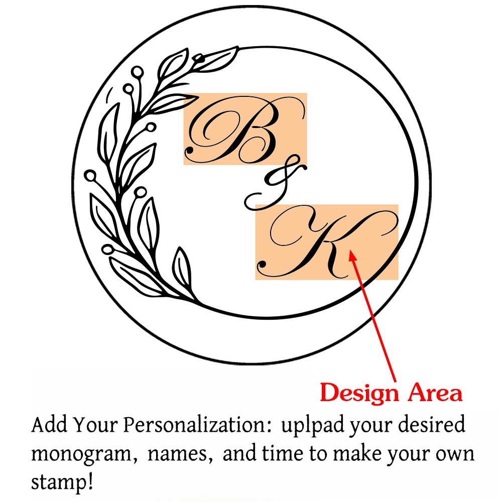 Custom Initials Wax Seal Stamp,personalized Picture/logo for Wedding Invitations - Picture 24 of 42