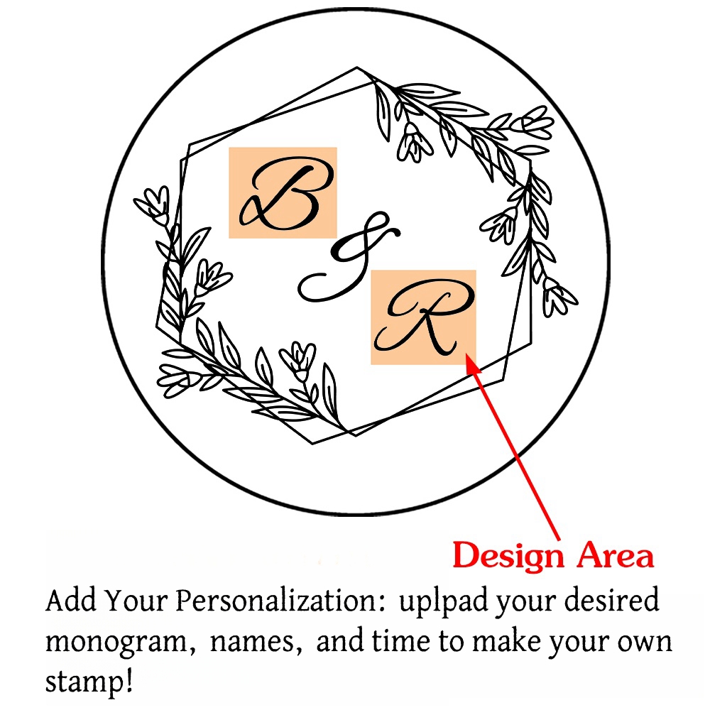 Custom Initials Wax Seal Stamp,personalized Picture/logo for Wedding Invitations - Picture 25 of 42