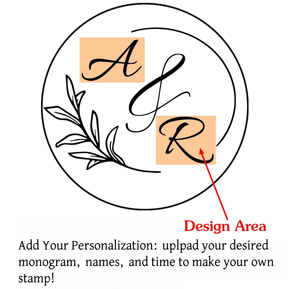 Custom Initials Wax Seal Stamp,personalized Picture/logo for Wedding Invitations - Picture 26 of 42