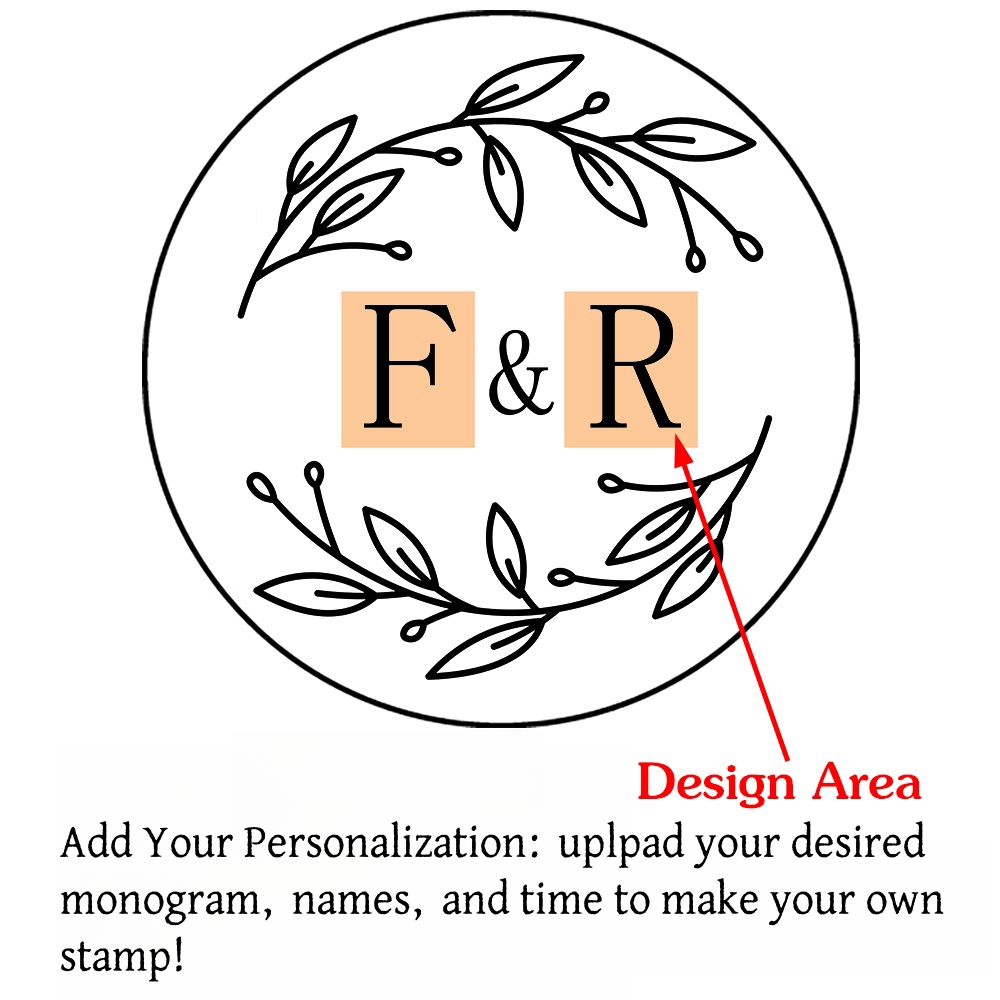 Custom Initials Wax Seal Stamp,personalized Picture/logo for Wedding Invitations - Picture 27 of 42
