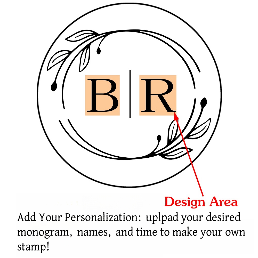 Custom Initials Wax Seal Stamp,personalized Picture/logo for Wedding Invitations - Picture 28 of 42