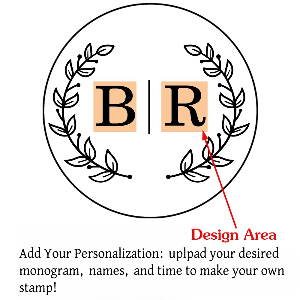 Custom Initials Wax Seal Stamp,personalized Picture/logo for Wedding Invitations - Picture 29 of 42