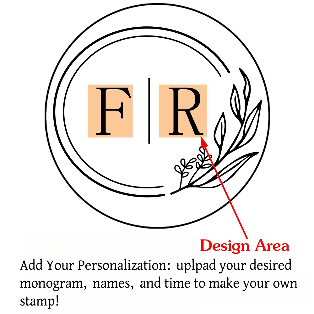 Custom Initials Wax Seal Stamp,personalized Picture/logo for Wedding Invitations - Picture 30 of 42