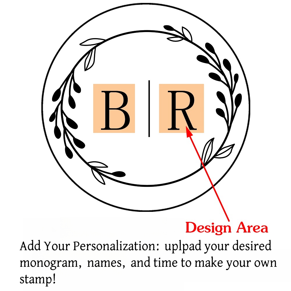 Custom Initials Wax Seal Stamp,personalized Picture/logo for Wedding Invitations - Picture 31 of 42