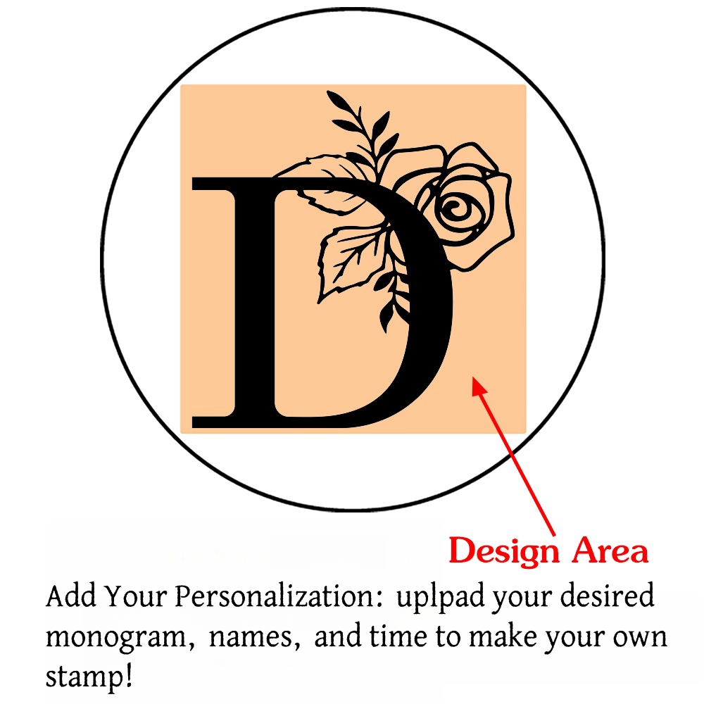 Custom Initials Wax Seal Stamp,personalized Picture/logo for Wedding Invitations - Picture 32 of 42