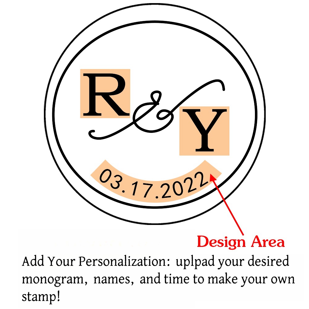 Custom Initials Wax Seal Stamp,personalized Picture/logo for Wedding Invitations - Picture 34 of 42