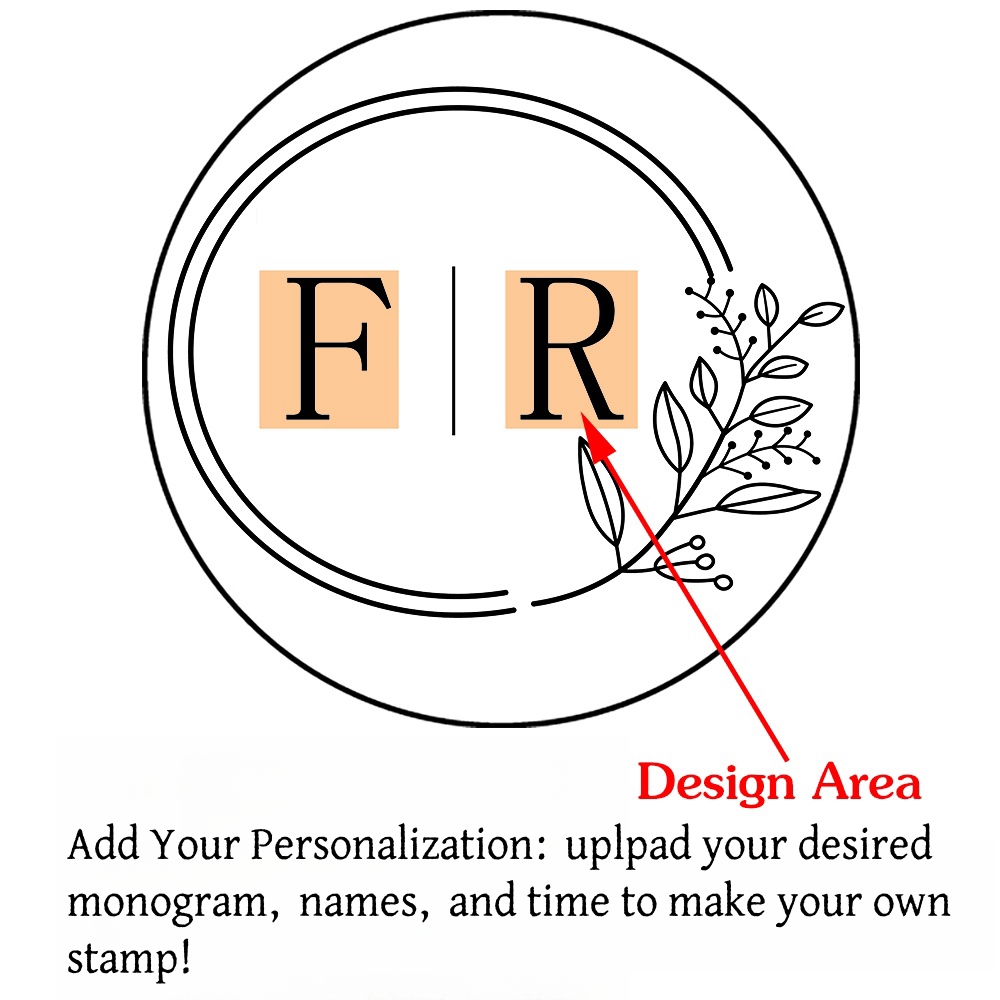 Custom Initials Wax Seal Stamp,personalized Picture/logo for Wedding Invitations - Picture 35 of 42
