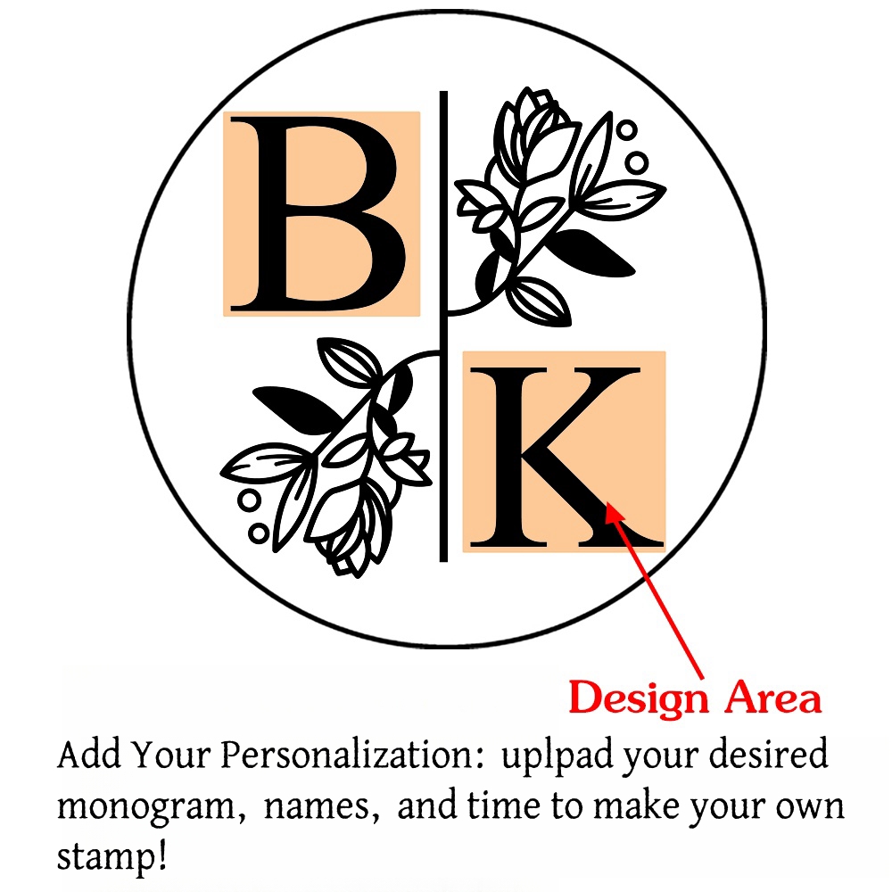 Custom Initials Wax Seal Stamp,personalized Picture/logo for Wedding Invitations - Picture 36 of 42