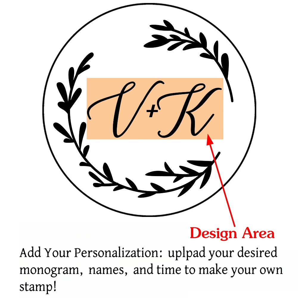 Custom Initials Wax Seal Stamp,personalized Picture/logo for Wedding Invitations - Picture 37 of 42