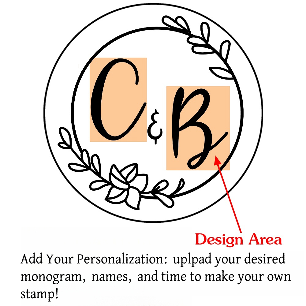 Custom Initials Wax Seal Stamp,personalized Picture/logo for Wedding Invitations - Picture 38 of 42