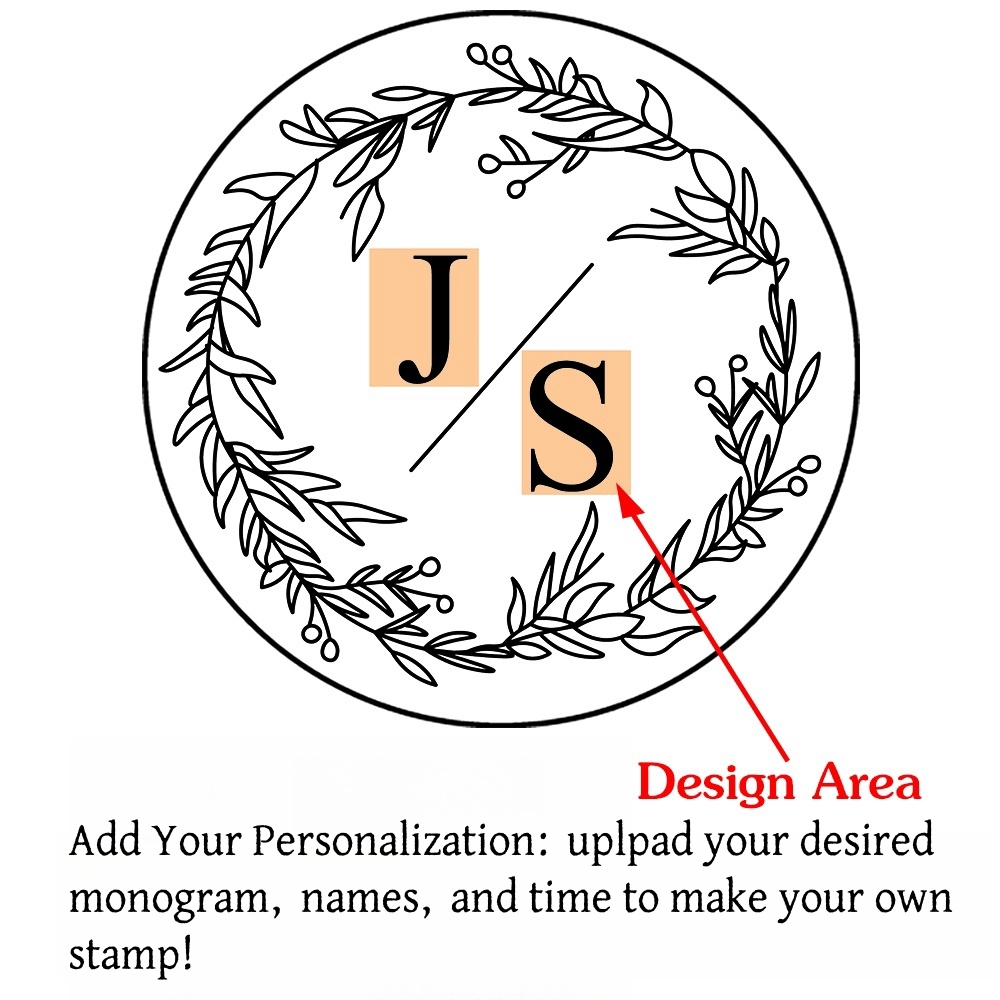 Custom Initials Wax Seal Stamp,personalized Picture/logo for Wedding Invitations - Picture 39 of 42