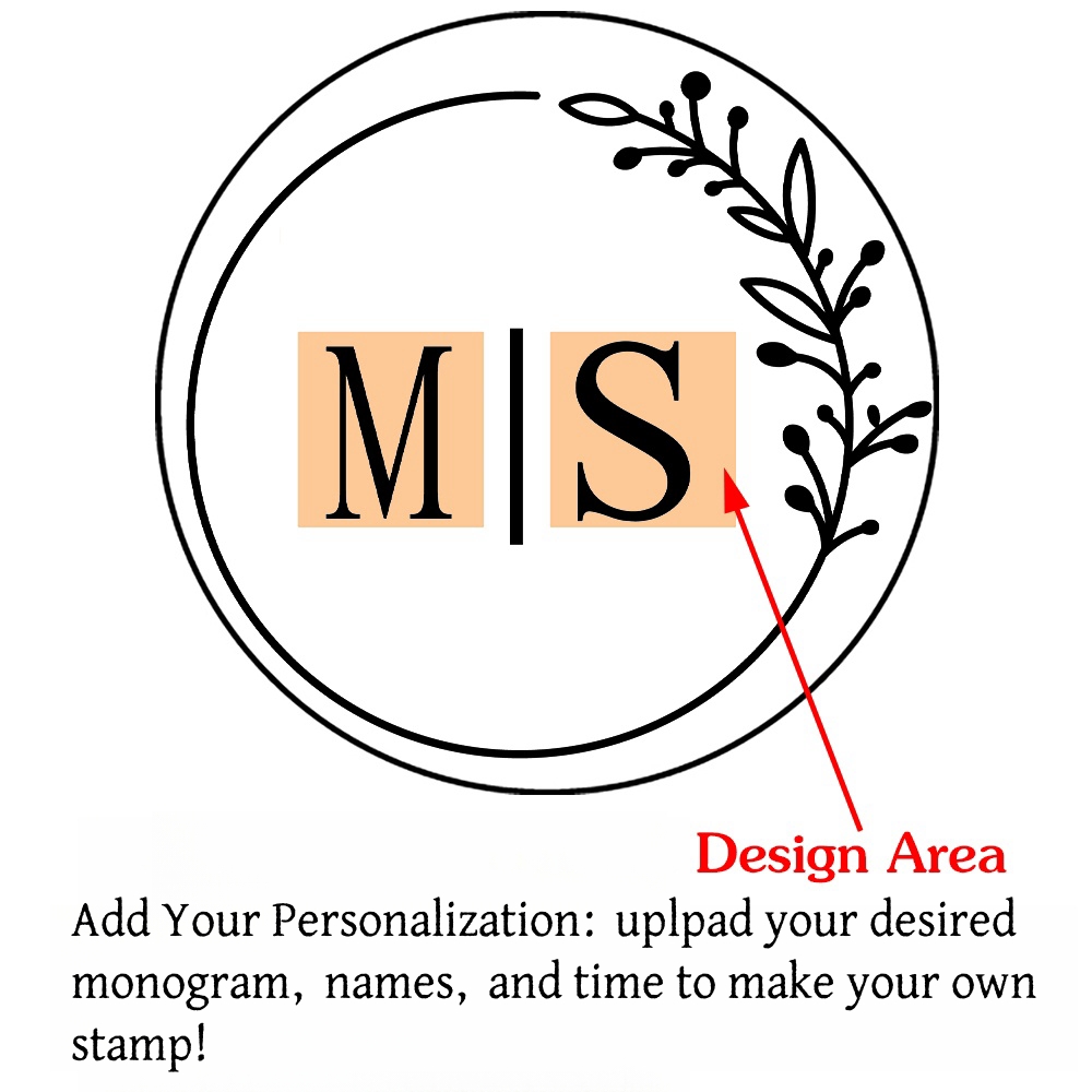 Custom Initials Wax Seal Stamp,personalized Picture/logo for Wedding Invitations - Picture 41 of 42