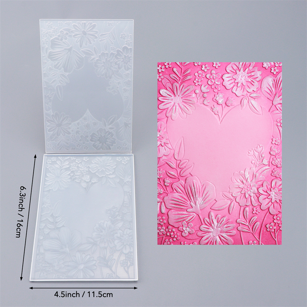 San Valentino Cartelle Goffratura 3D Stencil per Fai da Te Scrapbooking Carta Artigianale - Foto 16 di 22