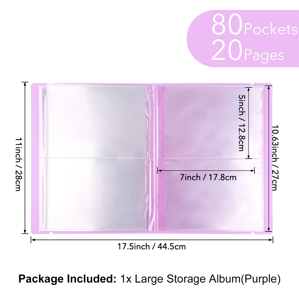 80 Pockets Sticker Photo Storage Album Cutting Dies Stamp Storage Organizer
