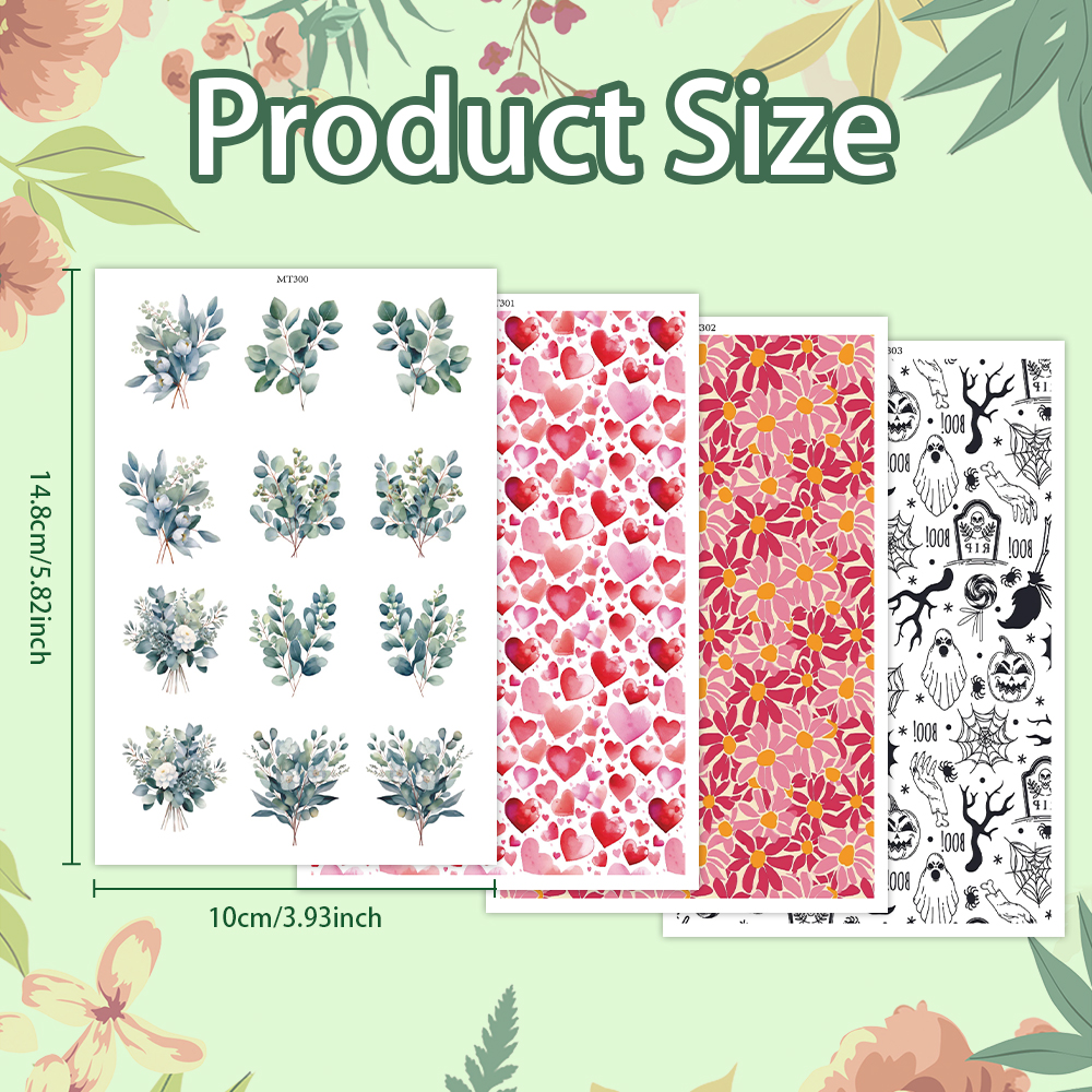 Flower Animal image transfer paper for polymer clay Christmas Craft Supply - Photo 13 sur 54