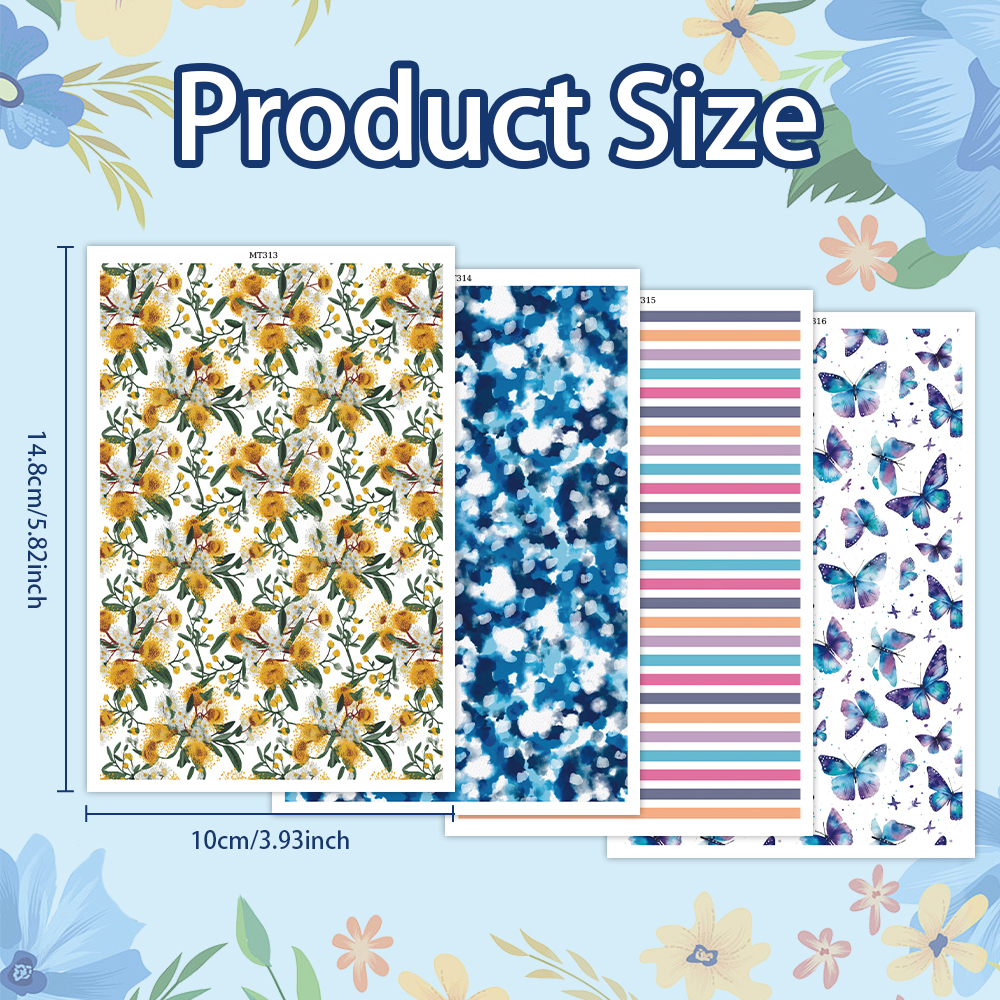 Flower Animal image transfer paper for polymer clay Christmas Craft Supply - Photo 16 sur 54