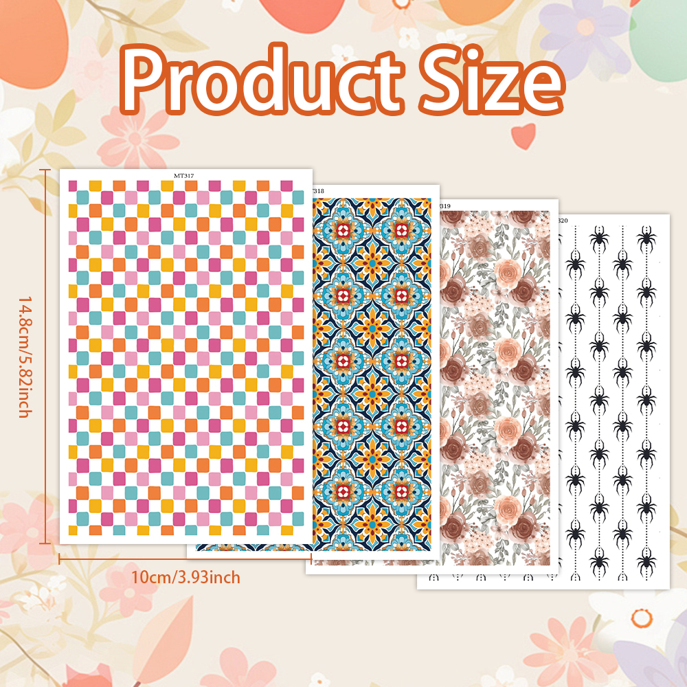 Flower Animal image transfer paper for polymer clay Christmas Craft Supply - Photo 17 sur 54