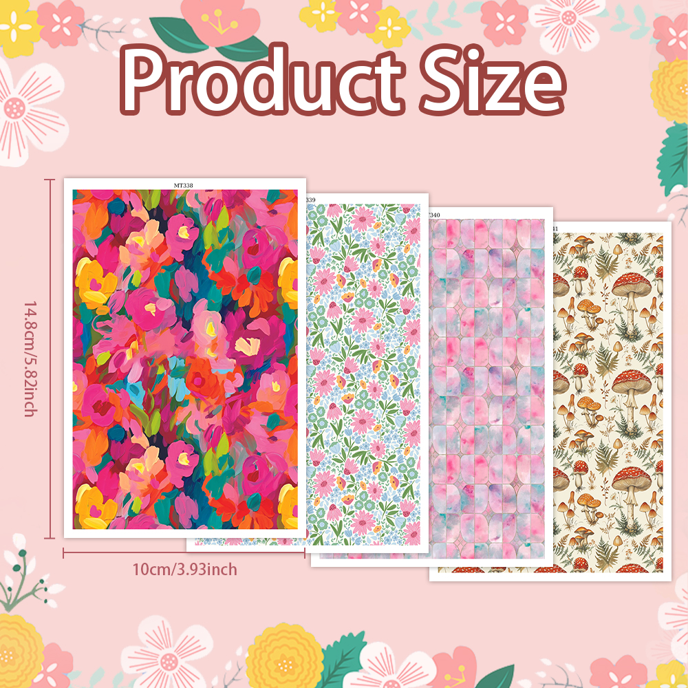 Flower Animal image transfer paper for polymer clay Christmas Craft Supply - Photo 23 sur 54