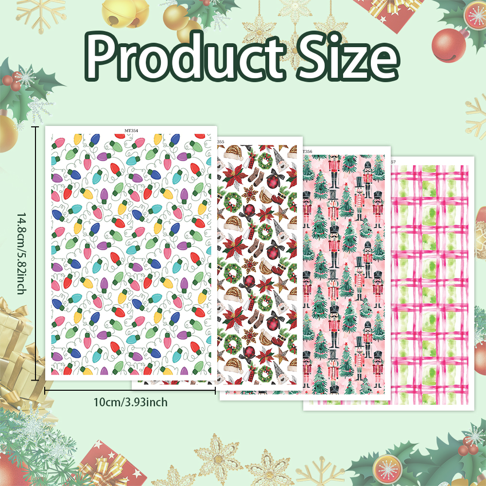 Flower Animal image transfer paper for polymer clay Christmas Craft Supply - Photo 27 sur 54