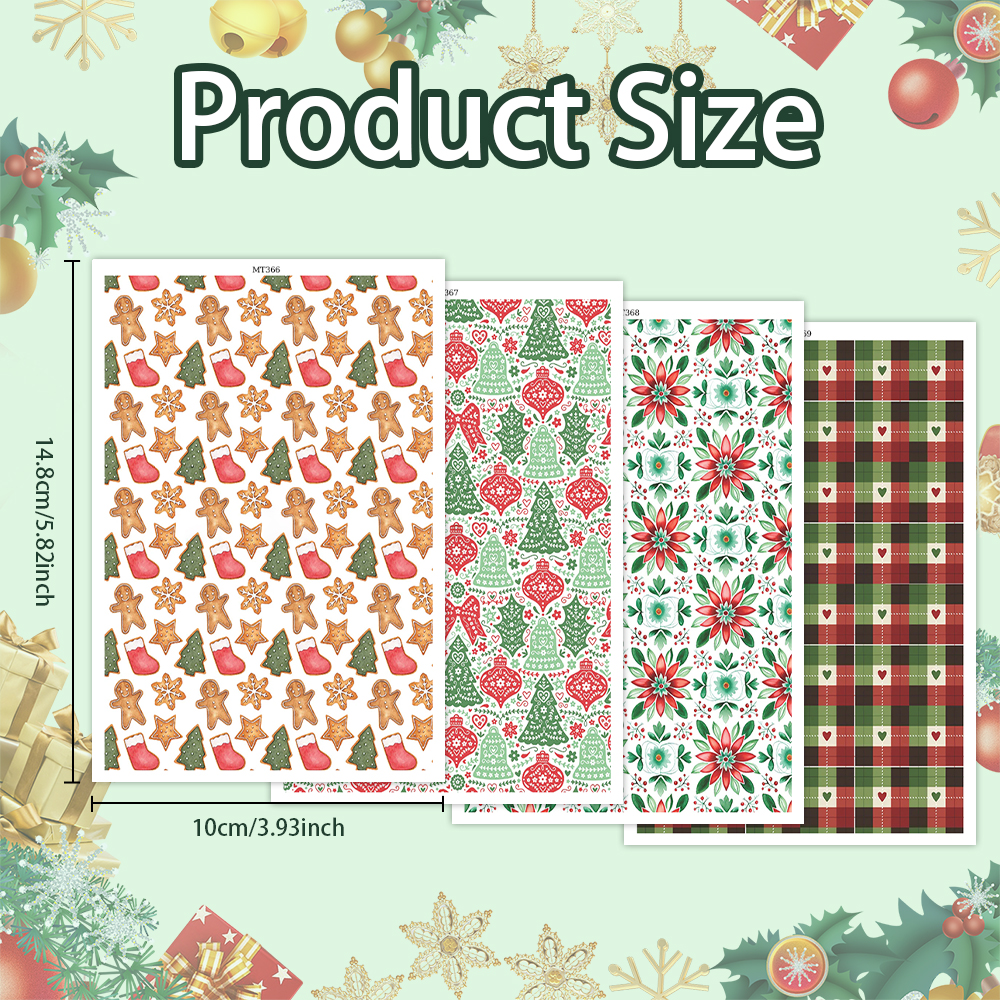 Flower Animal image transfer paper for polymer clay Christmas Craft Supply - Photo 30 sur 54