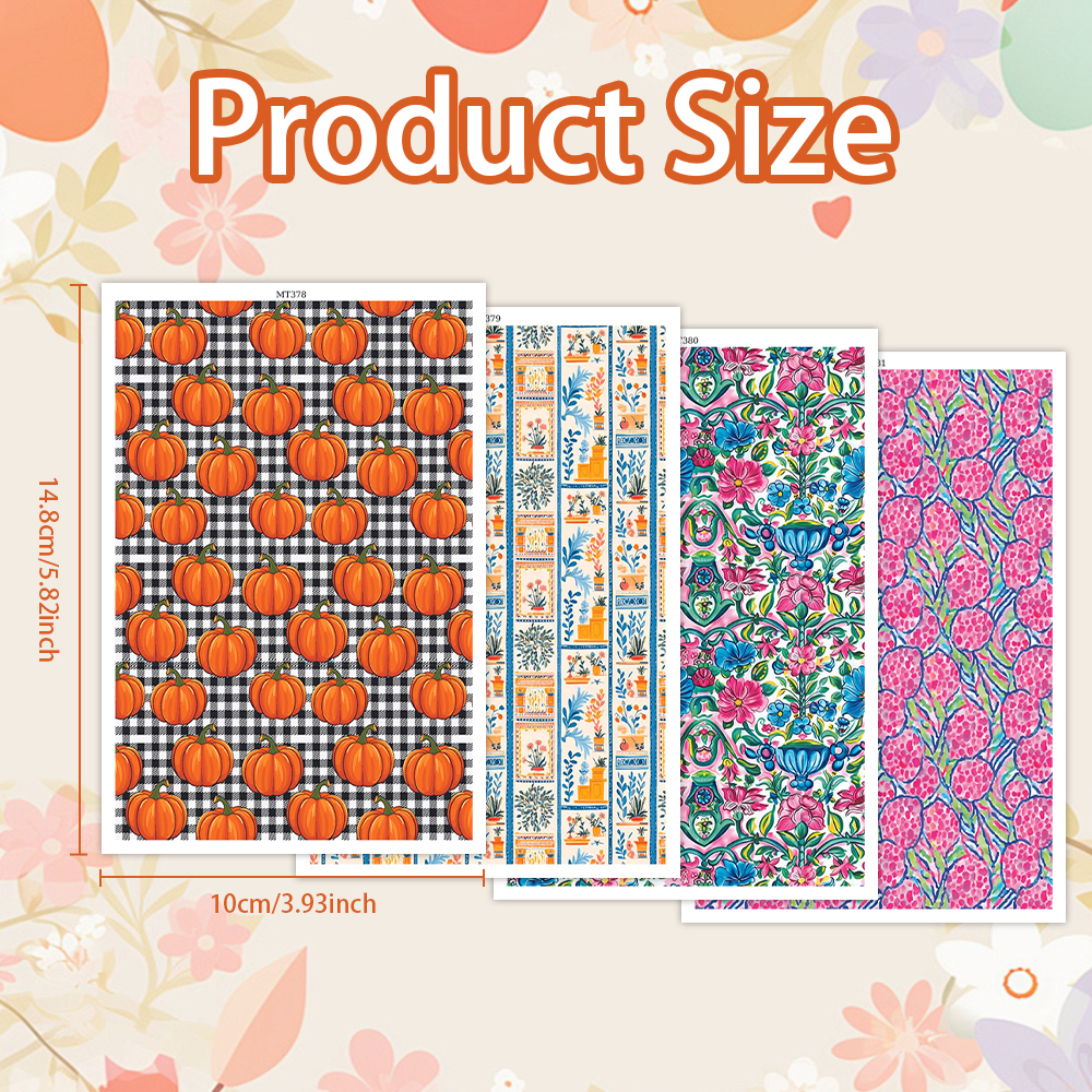 Flower Animal image transfer paper for polymer clay Christmas Craft Supply - Photo 33 sur 54