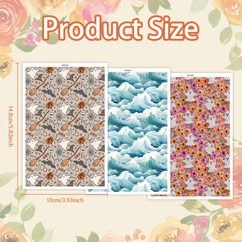 Flower Animal image transfer paper for polymer clay Christmas Craft Supply - Photo 34 sur 54