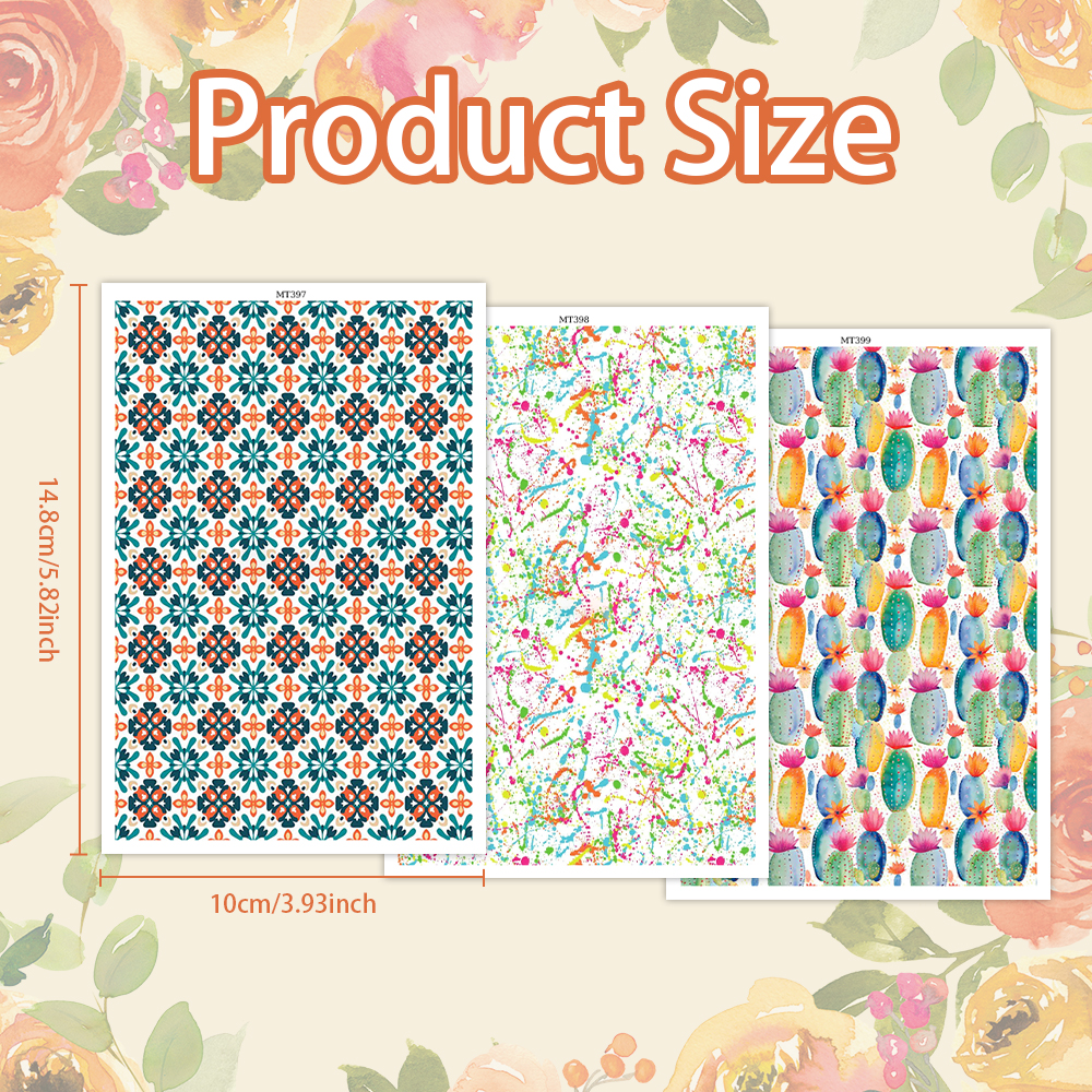Flower Animal image transfer paper for polymer clay Christmas Craft Supply - Photo 38 sur 54
