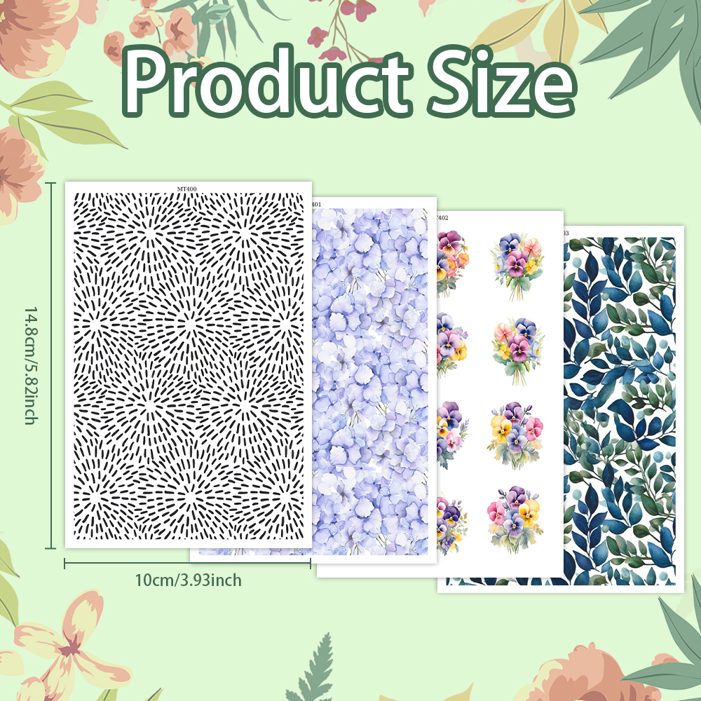 Flower Animal image transfer paper for polymer clay Christmas Craft Supply - Photo 39 sur 54