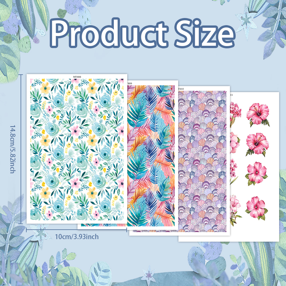 Flower Animal image transfer paper for polymer clay Christmas Craft Supply - Photo 41 sur 54