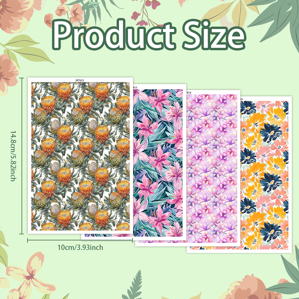Flower Animal image transfer paper for polymer clay Christmas Craft Supply - Photo 42 sur 54