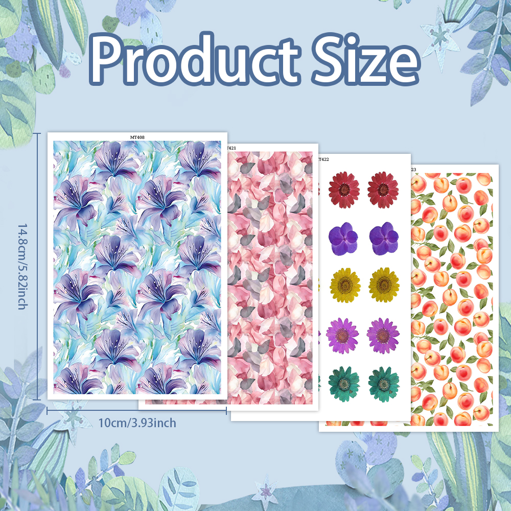Flower Animal image transfer paper for polymer clay Christmas Craft Supply - Photo 44 sur 54