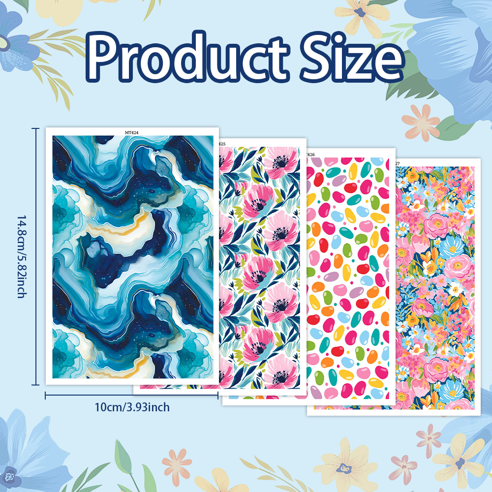 Flower Animal image transfer paper for polymer clay Christmas Craft Supply - Photo 45 sur 54