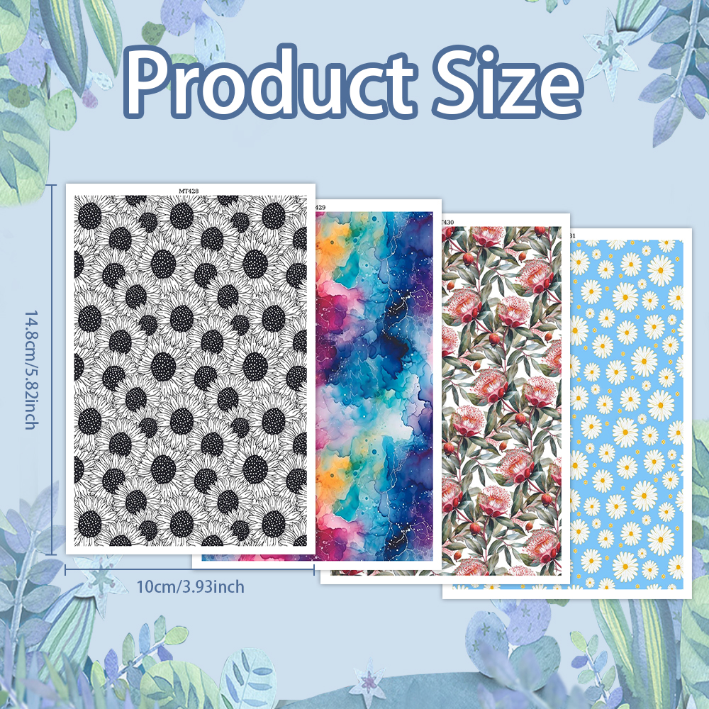 Flower Animal image transfer paper for polymer clay Christmas Craft Supply - Photo 46 sur 54