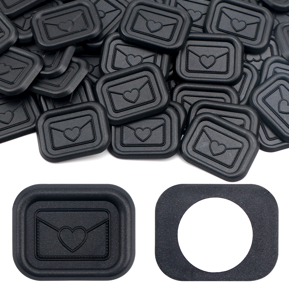 50Pcs Wax Seal Stickers,Heart Envelope Design Self Adhesive Wax Seal Stickers - Picture 15 of 16