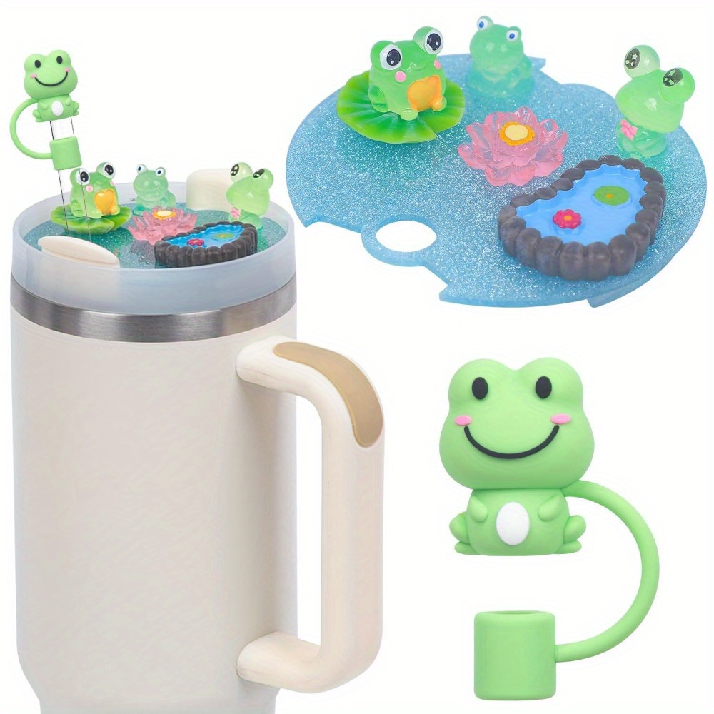Lid Silicone Straw Cover Cap Decorative Accessories for Stanley 40Oz Tumbler - Bild 7 von 11