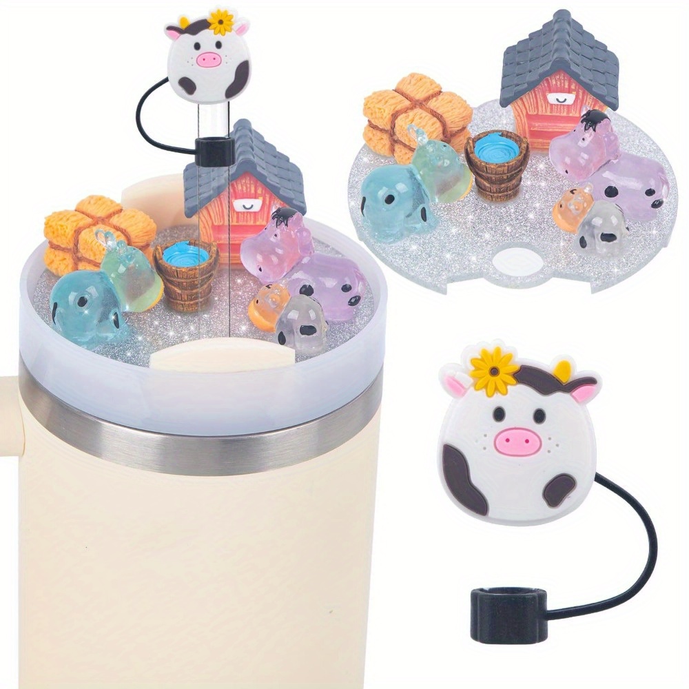 Tapa Silicona Paja Cubierta Tapa Accesorios Decorativos para Vaso Stanley 40Oz - Imagen 10 de 11