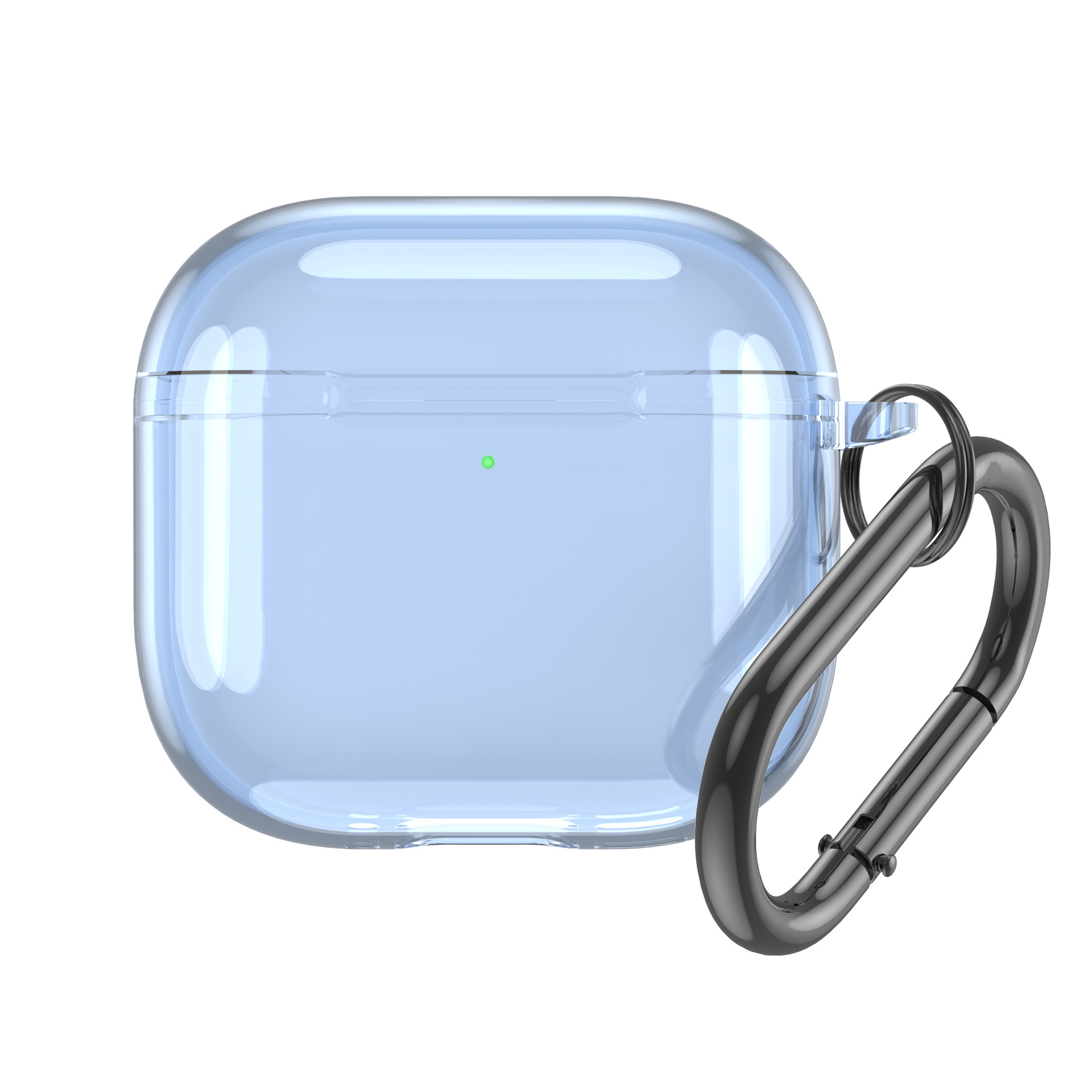 Custodia nera trasparente compatibile con AirPods 4 custodia con cancellazione attiva del rumore - Foto 11 di 12