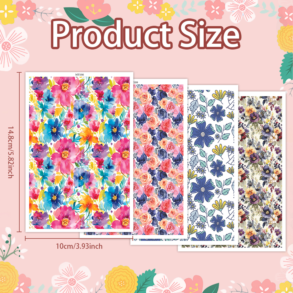 Blume Pilz Kaktus Bild Transferpapier für Polymer Ton Bastelbedarf - Bild 19 von 37