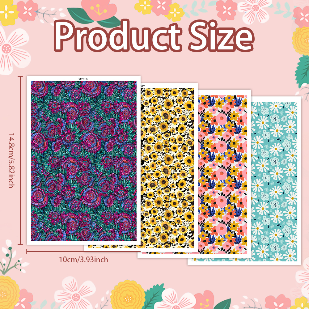 Blume Pilz Kaktus Bild Transferpapier für Polymer Ton Bastelbedarf - Bild 24 von 37