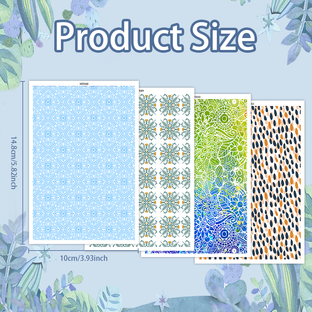 Blume Pilz Kaktus Bild Transferpapier für Polymer Ton Bastelbedarf - Bild 32 von 37