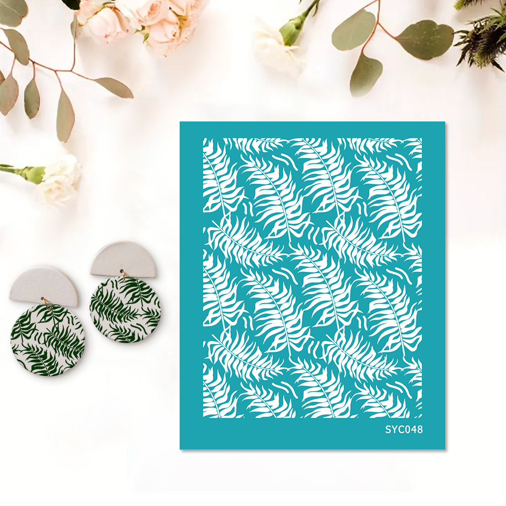 Blume Bordüre Siebdruckschablone Wiederverwendbar Selbstklebend Siebdruck - Bild 30 von 64