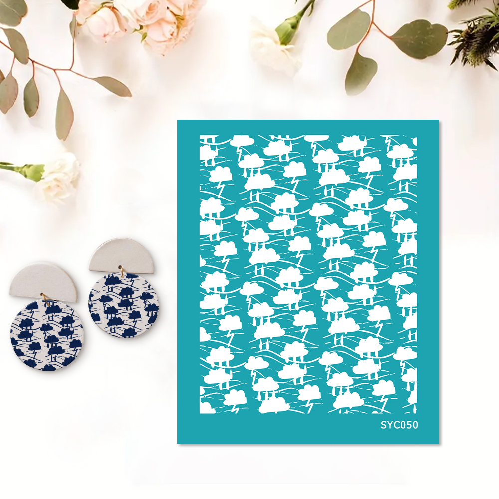 Blume Bordüre Siebdruckschablone Wiederverwendbar Selbstklebend Siebdruck - Bild 32 von 64