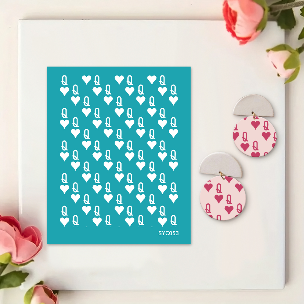 Blume Bordüre Siebdruckschablone Wiederverwendbar Selbstklebend Siebdruck - Bild 35 von 64