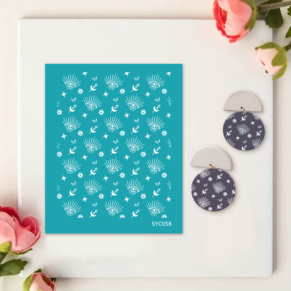 Blume Bordüre Siebdruckschablone Wiederverwendbar Selbstklebend Siebdruck - Bild 40 von 64