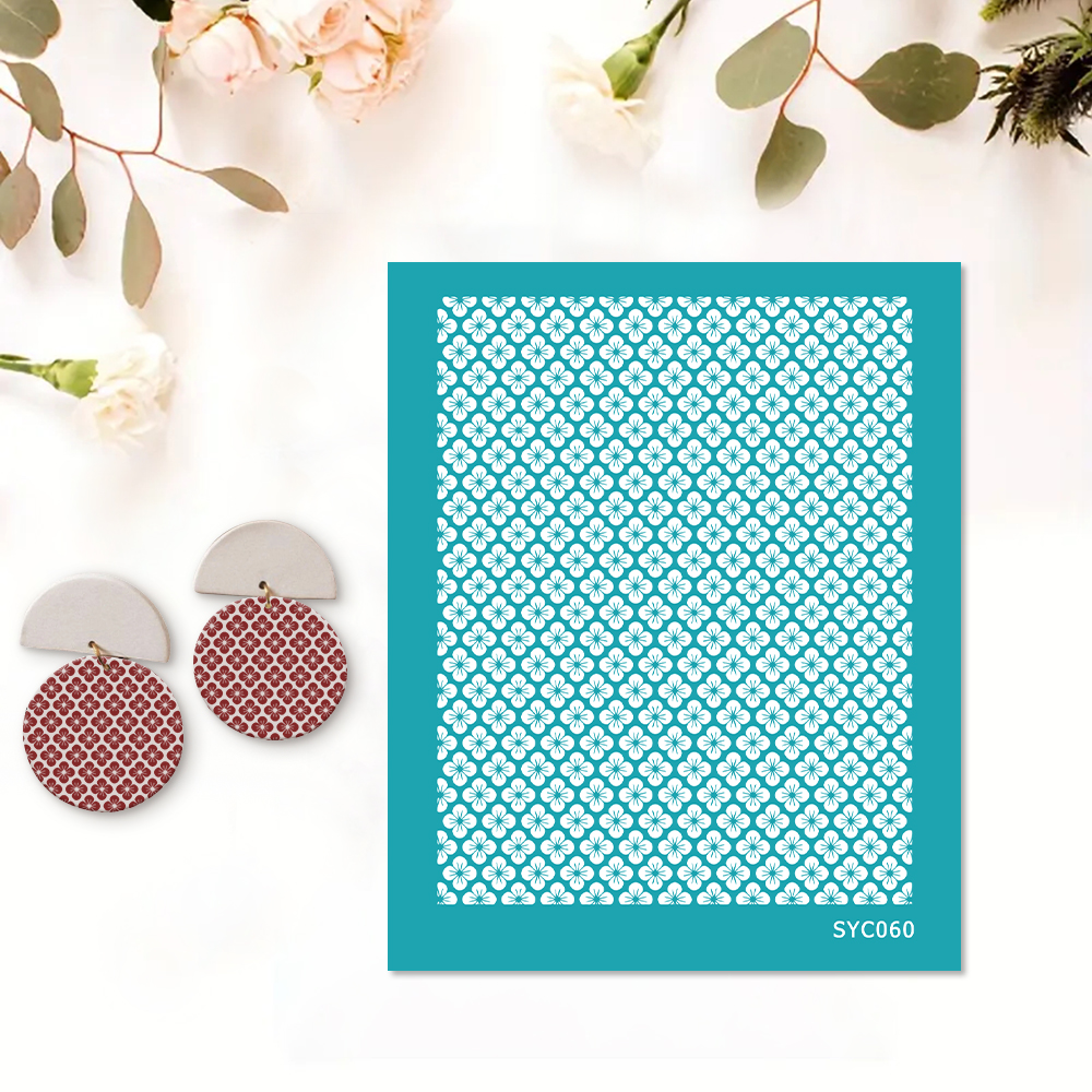 Blume Bordüre Siebdruckschablone Wiederverwendbar Selbstklebend Siebdruck - Bild 42 von 64