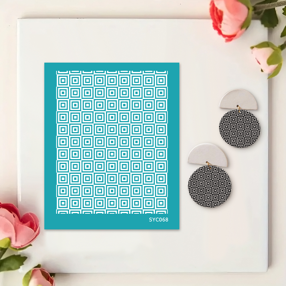 Blume Bordüre Siebdruckschablone Wiederverwendbar Selbstklebend Siebdruck - Bild 50 von 64