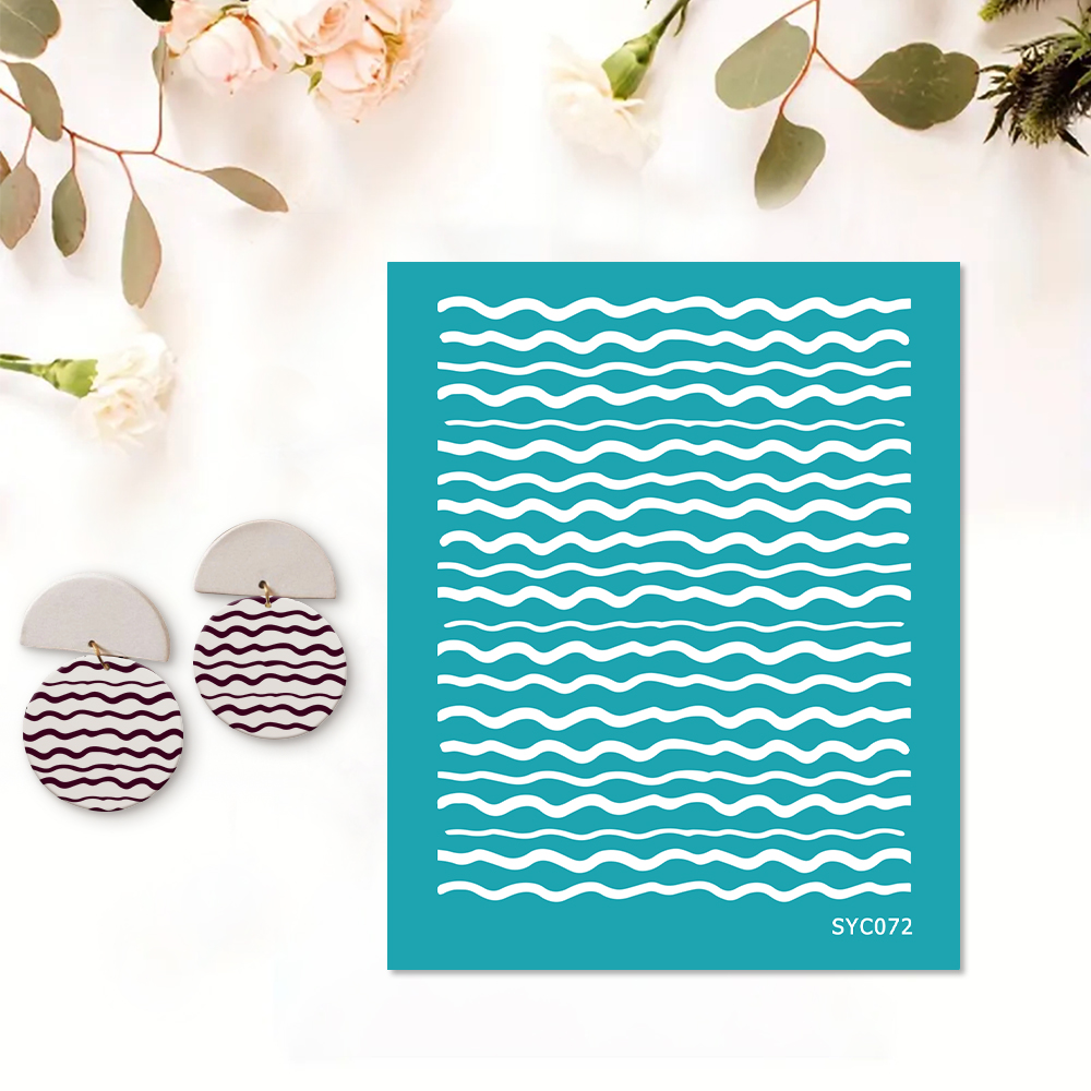 Blume Bordüre Siebdruckschablone Wiederverwendbar Selbstklebend Siebdruck - Bild 54 von 64