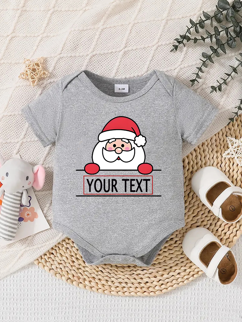 Traje Mameluco Bebé Diseño Personalizado Recién Nacido Conjunto Regalos Cumpleaños Gris - Imagen 9 de 57