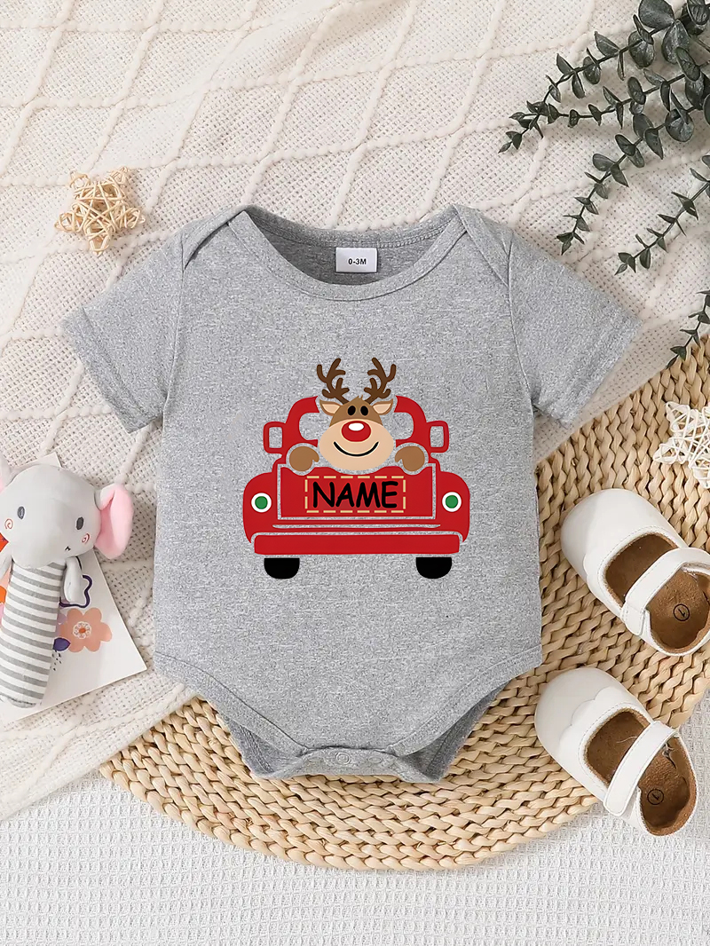 Traje Mameluco Bebé Diseño Personalizado Recién Nacido Conjunto Regalos Cumpleaños Gris - Imagen 18 de 57