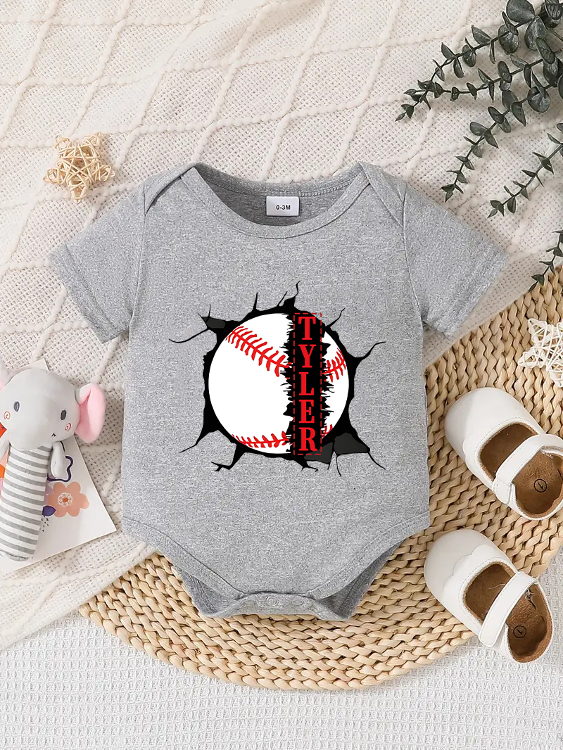 Traje Mameluco Bebé Diseño Personalizado Recién Nacido Conjunto Regalos Cumpleaños Gris - Imagen 26 de 57